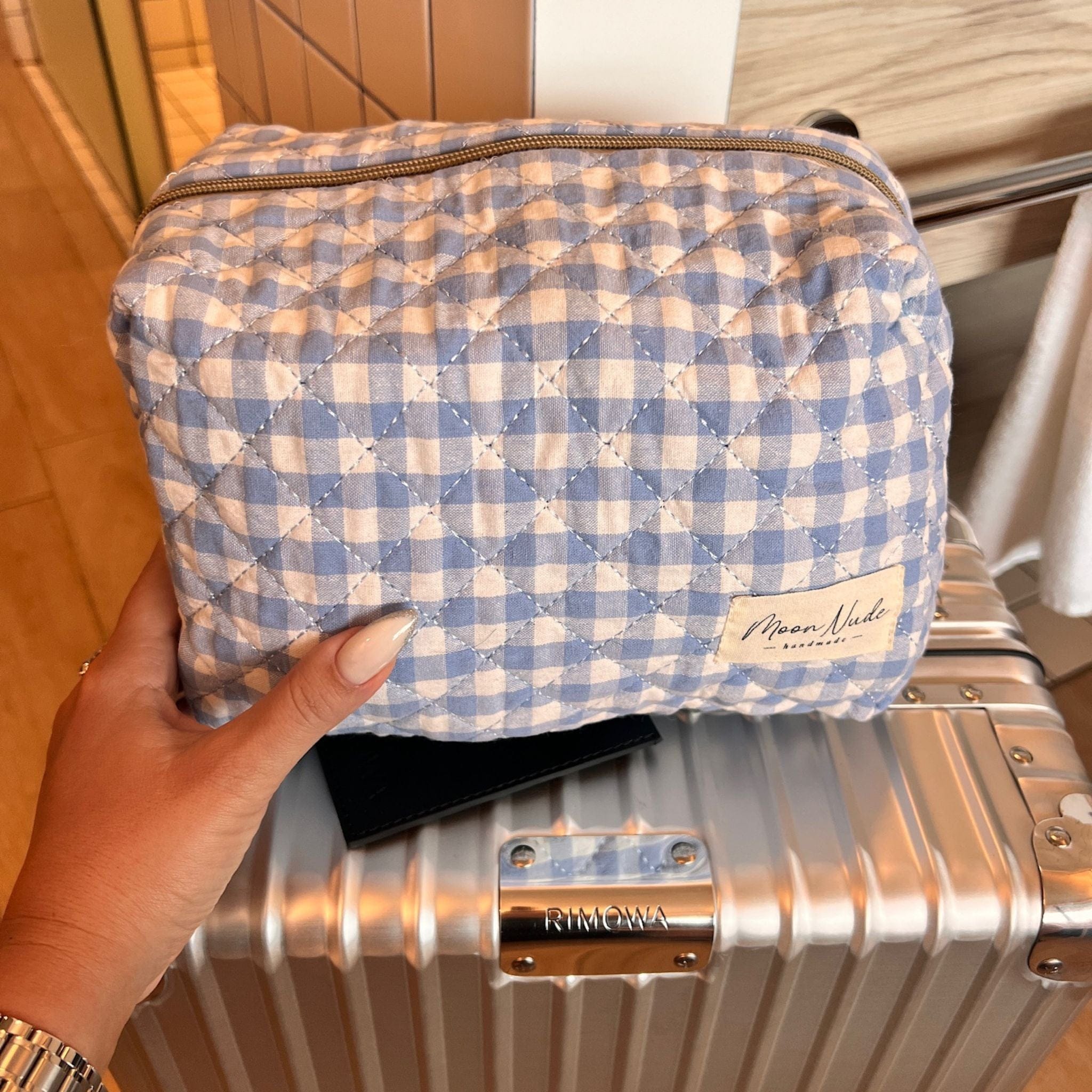 Moon Nude Azure Large Makeup Bag