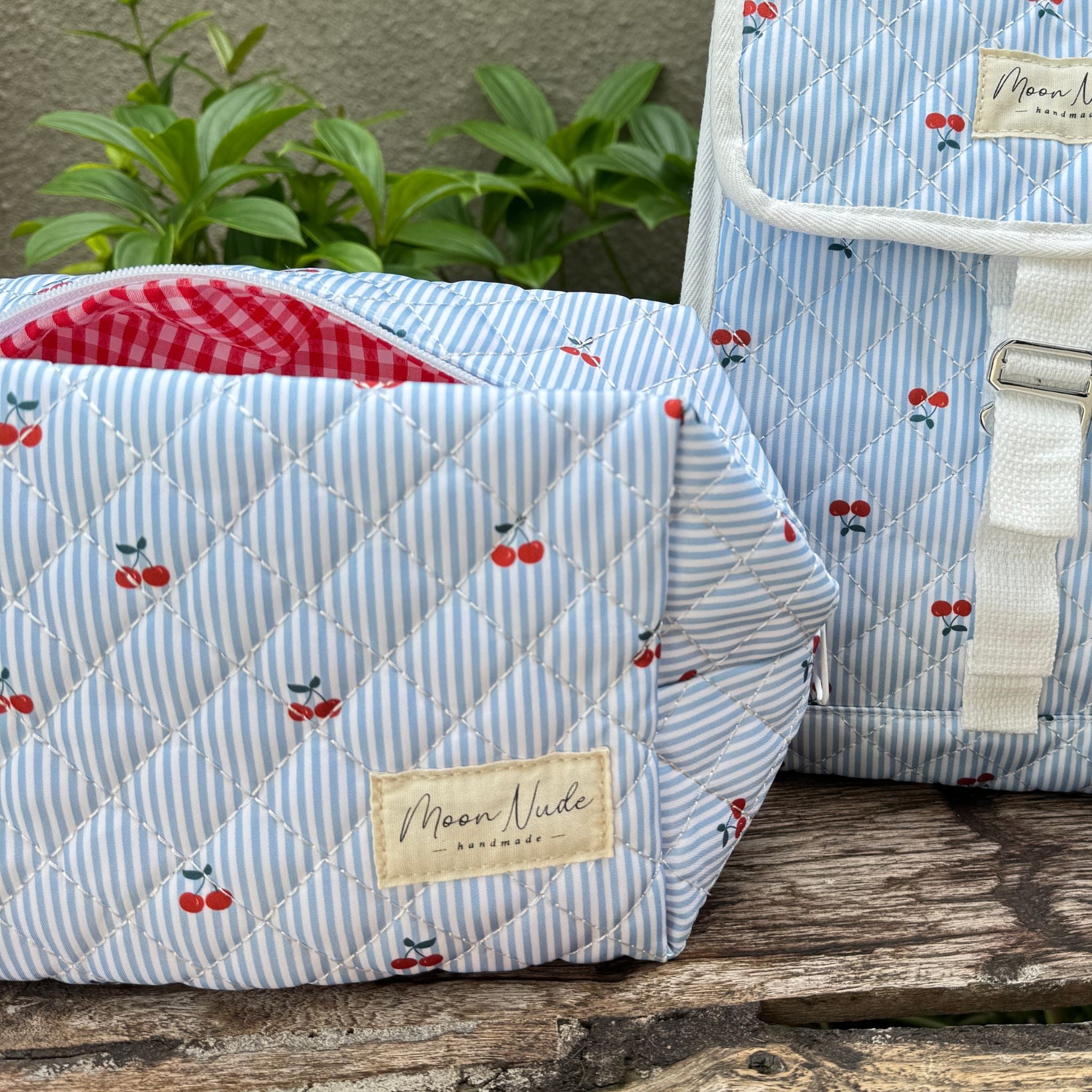 Moon Nude Cherry Large Makeup Bag