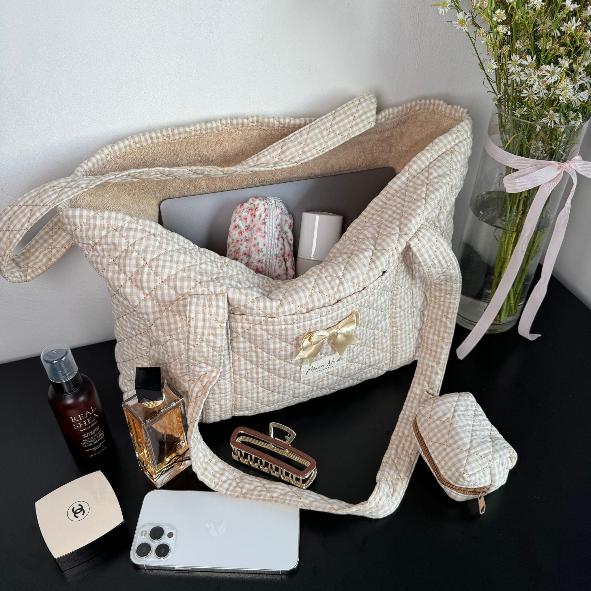 Moon Nude Nude Tote Bag Zipper