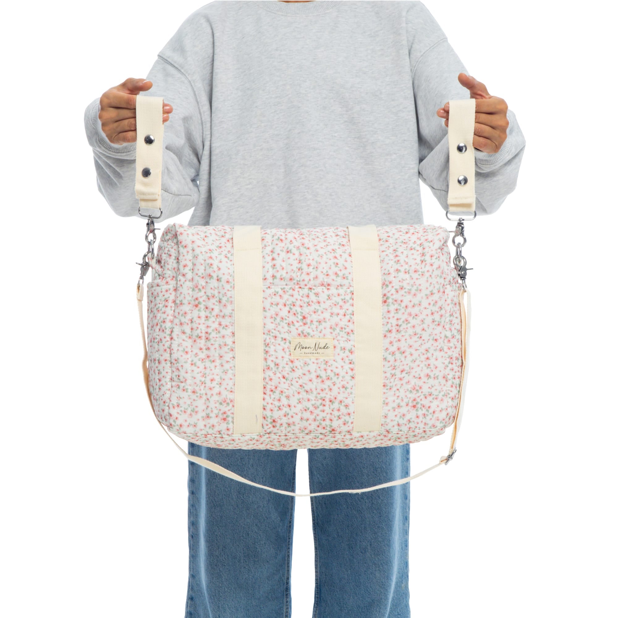 Moon Nude Peony Diaper Bag
