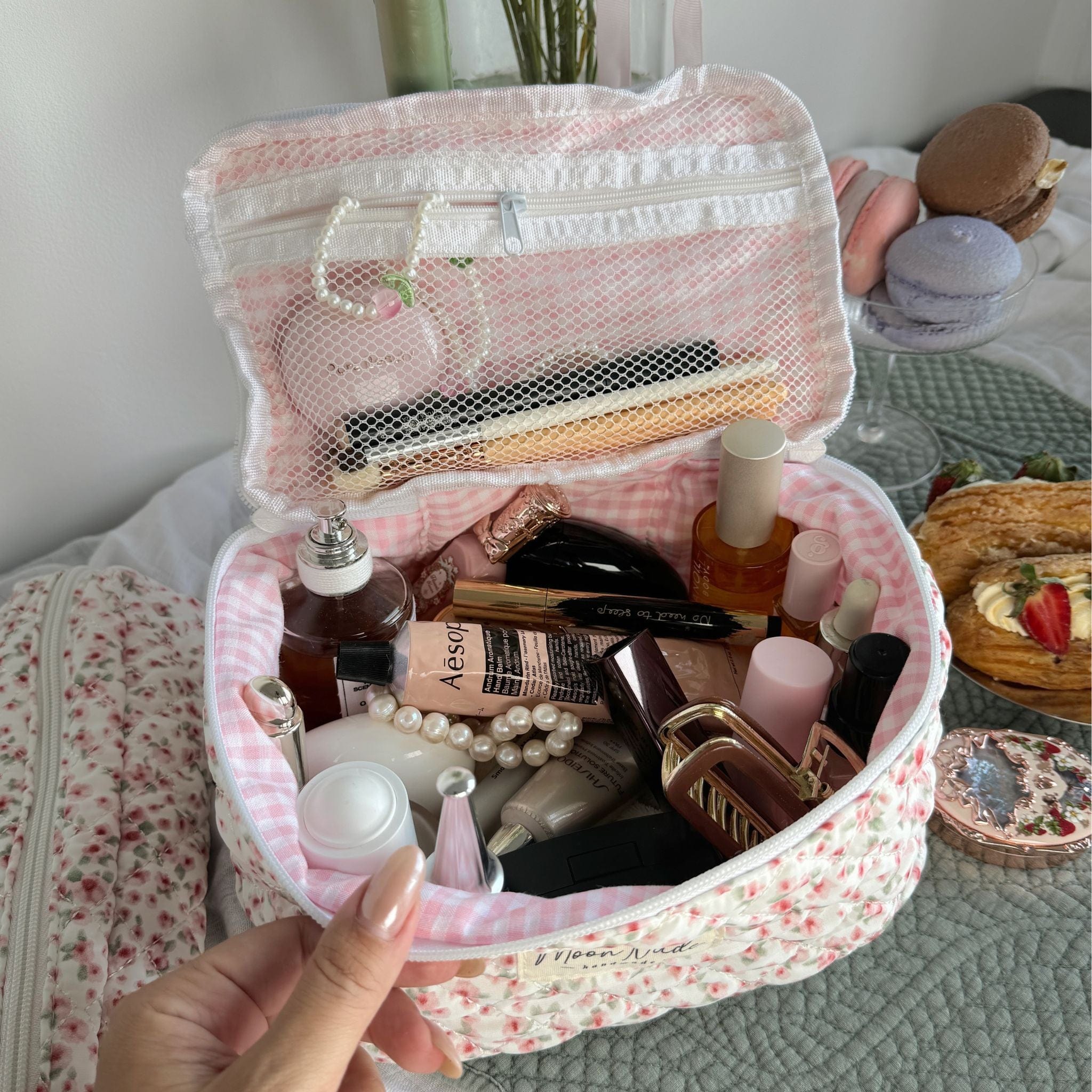 Moon Nude Peony Vanity Bag
